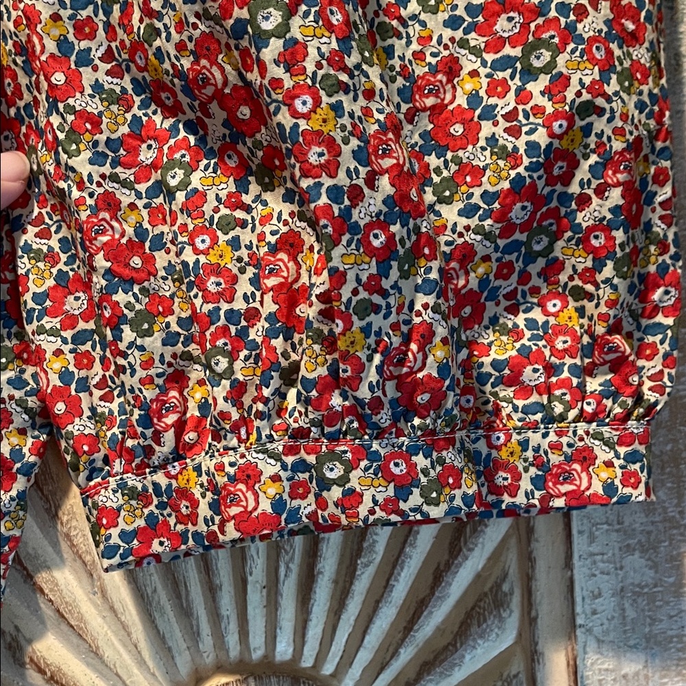 Wildseed Stitches Liberty of London, 3/4 Sleeve, Peter Pan Collar Blouse  XXL/16 - Picture 5 of 9